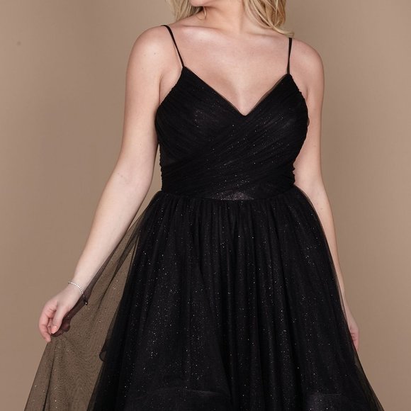 Dylan & David's Sparkling Long Black Gown - Picture 3 of 3